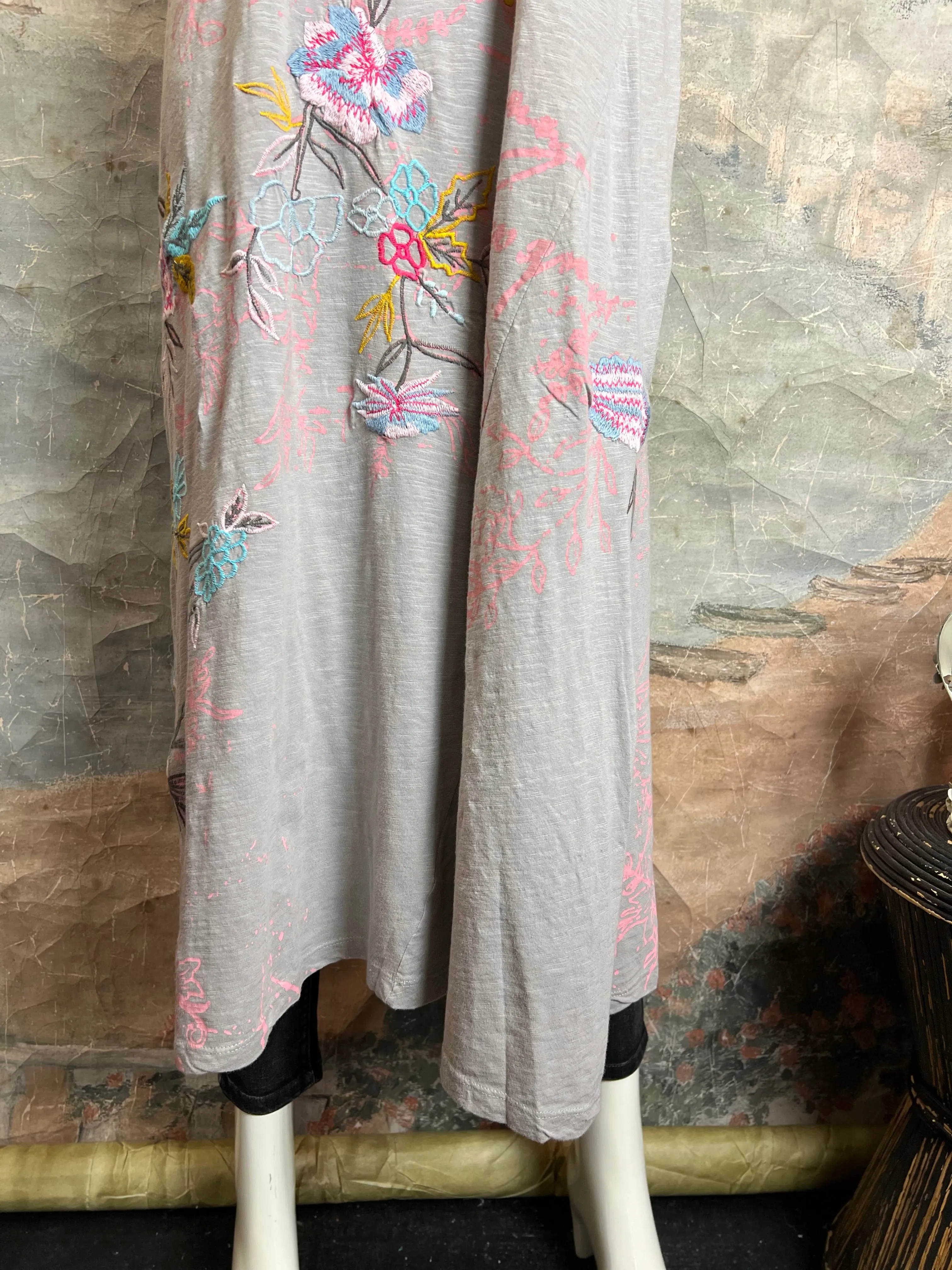 KYREC53 QUINN T-SHIRT DRESS-Gray