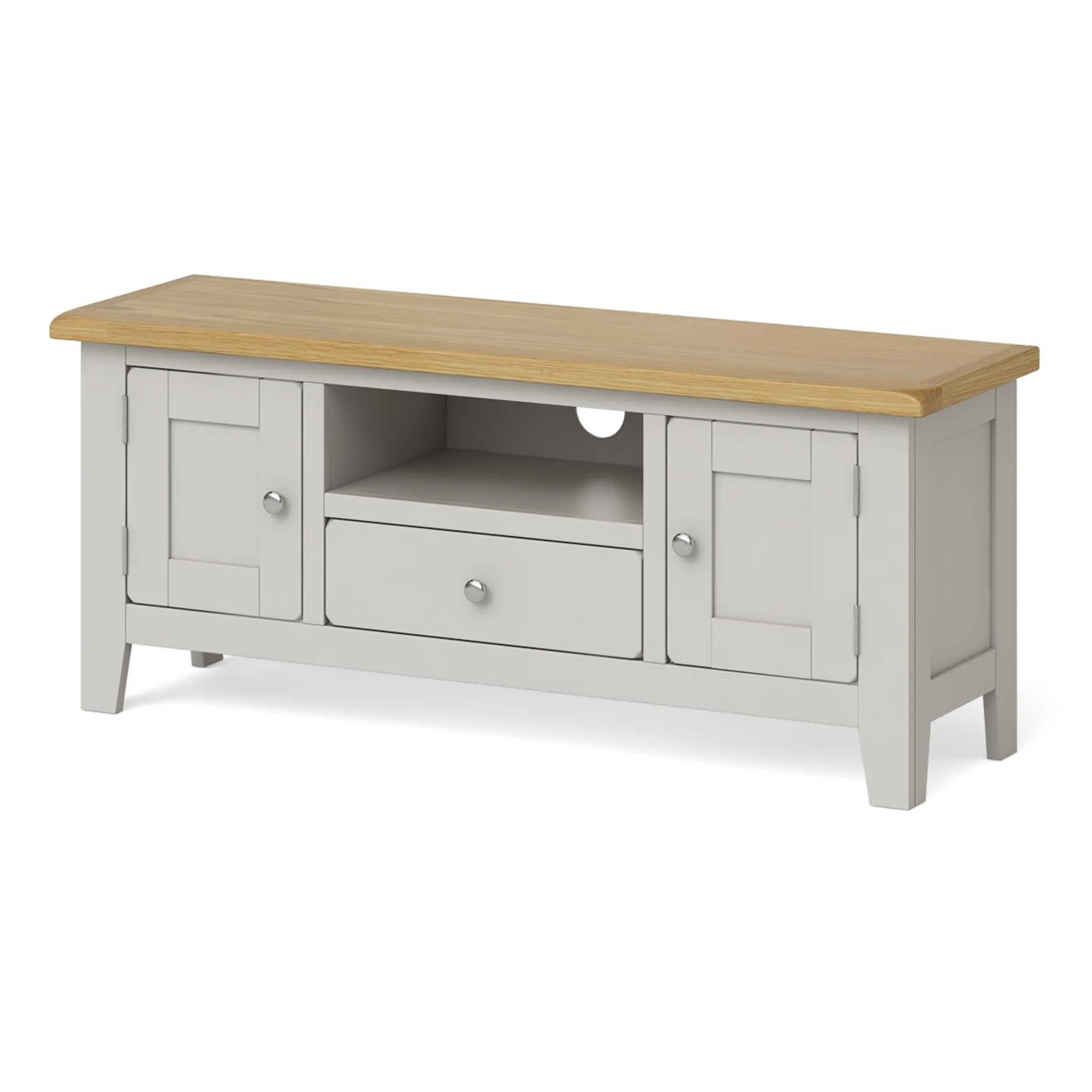 Lundy Grey 120cm Large TV Stand