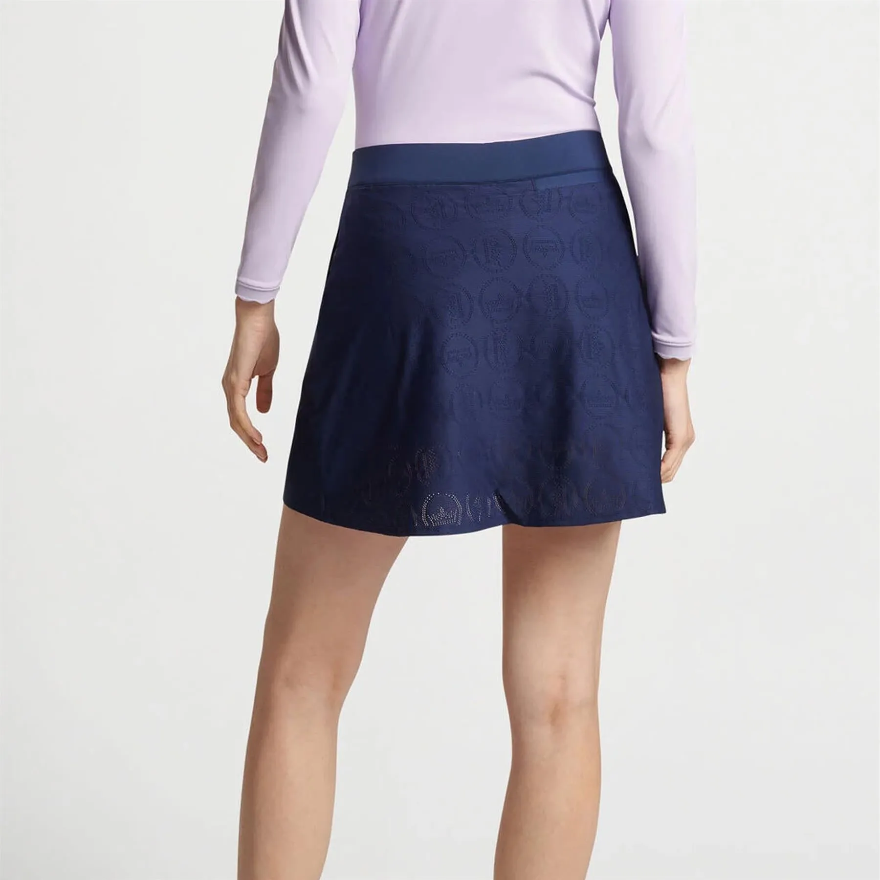 Womens Eyelet Sally Skort Navy - AW24